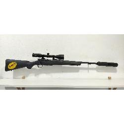 Pack aff&ucirc;t MOSSBERG PATRIOT Filet&eacute; + HAWKE 4-12x50 + silencieux Montage m&eacute;dium