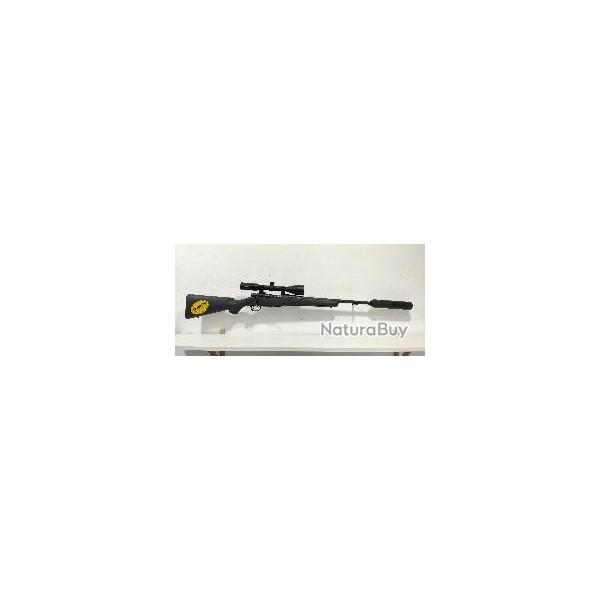 Pack aff�t MOSSBERG PATRIOT Filet� + HAWKE 4-12x50 + silencieux Montage m�dium