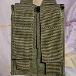 Etui double Vert pour 2 Chargeurs 10 coups 22LR