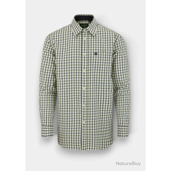 CHEMISE ALAN PAINE � CARREAUX VERT/BLEU