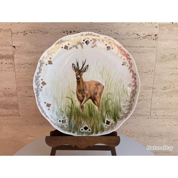 Assiette d�coration brocard