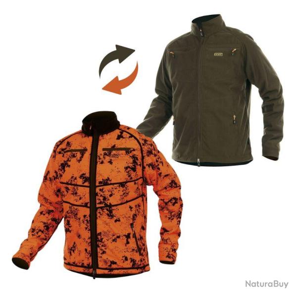 Veste Softshell R�versible Hart Tulsa-S - Orange Blaze/Vert - veste tulsa OV 3XL