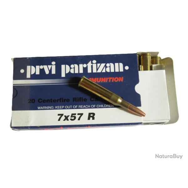 7 x 57 R boite de 20 cartouches Partizan calibre 7 x 57 R Cat�gorie C