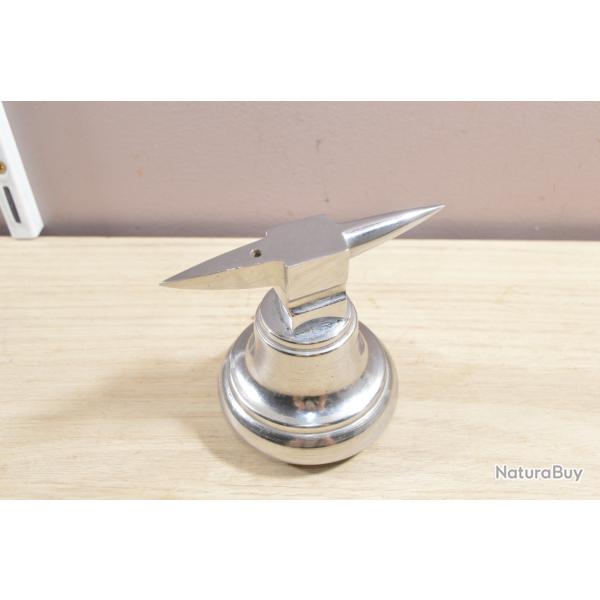 Ancienne enclume de bijoutier Horloger chrome argent� 1960 /1970 bricolage outl ancien d�co (24)