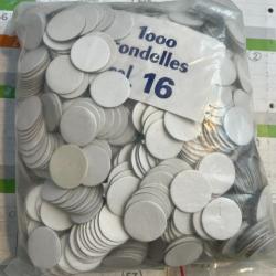 rondelles en cartons neutre cal 16 X1000