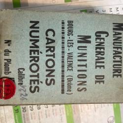 Rondelles en carton plombs de 12  calibre 24 x 500