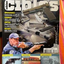 Winchester 1885, Kimber 1911, carabine USM1... revue CIBLES no 568 juillet 2017