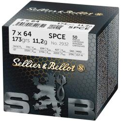 Pack 200 cartouches 7x64 SPCE Sellier & Bellot 11,2g/173grs. - Livraison gratuite