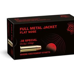 500 Cartouches Geco Cal.38SP FMJ 158 Grs Vollmantel