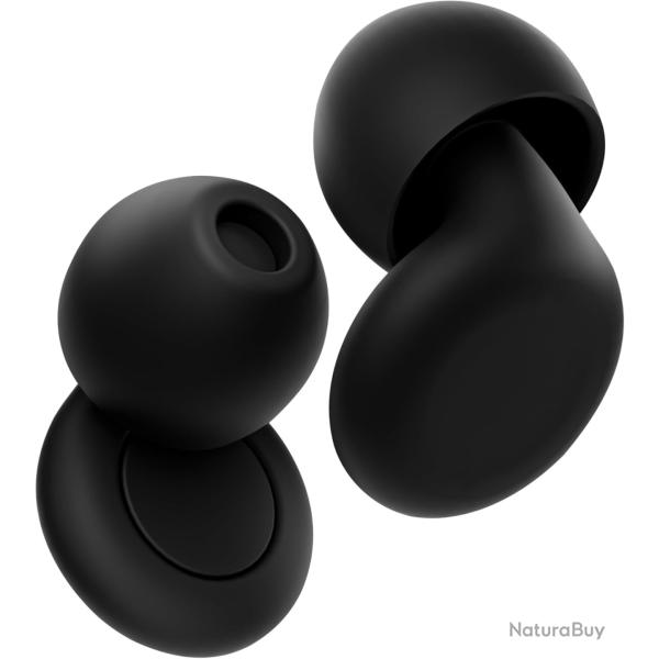Silicone flexible, bouchons d'oreilles ultra doux r�utilisables r�duisant le bruit pour le sommeil