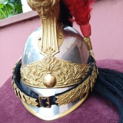 Casque D'OFFICIER DE DRAGONS Mle. 1872 &eacute;tat EXCEPTIONNEL .