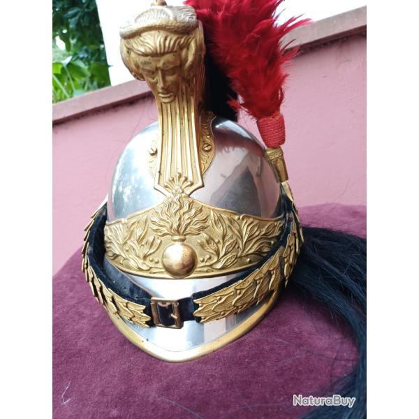 Casque D'OFFICIER DE DRAGONS Mle. 1872 �tat EXCEPTIONNEL .