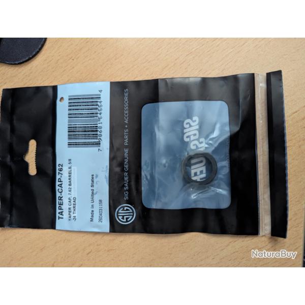 bague epaulement canon Sig Sauer taper-cap-762 transformant appui conique en plan