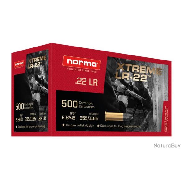 Munitions Norma 22 LR - XTREME LR-22 x 500