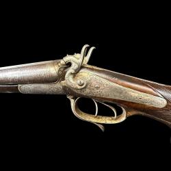 MAGNIFIQUE FUSIL DE LUXE E.SCHLEGELMILCH A SUHL cal. 16 vers 1870