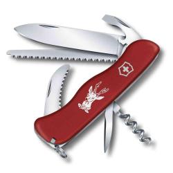 Victorinox Hunter 0.8573 - Couteau de poche rouge, 12 fonctions