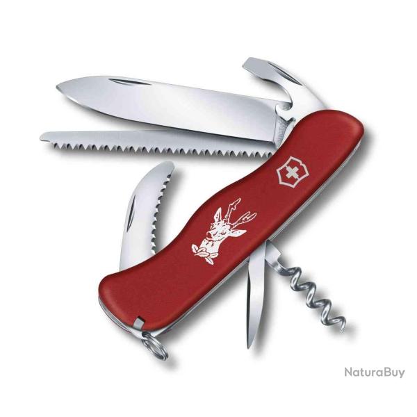 Victorinox Hunter 0.8573 - Couteau de poche rouge, 12 fonctions