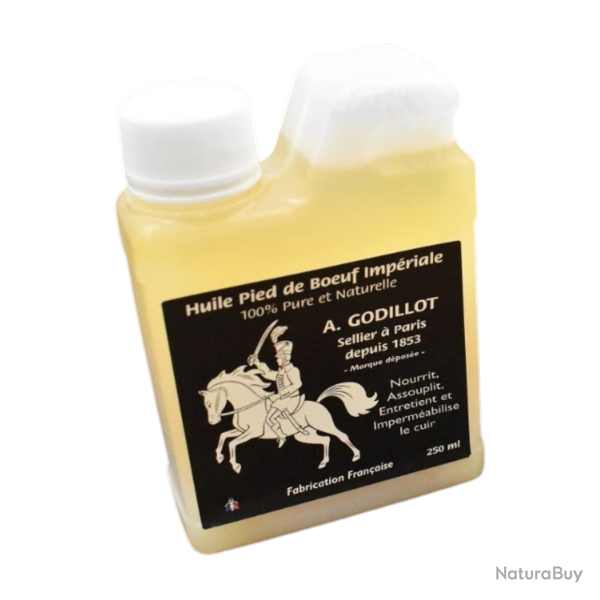 Huile de pied de boeuf pure 250 ml- A. Godillot - Entretien cuir - Fabrication fran�aise