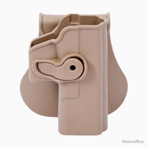 Holster LV2 Glock 19/19X/23/25/28/32/45 Tan Droitier