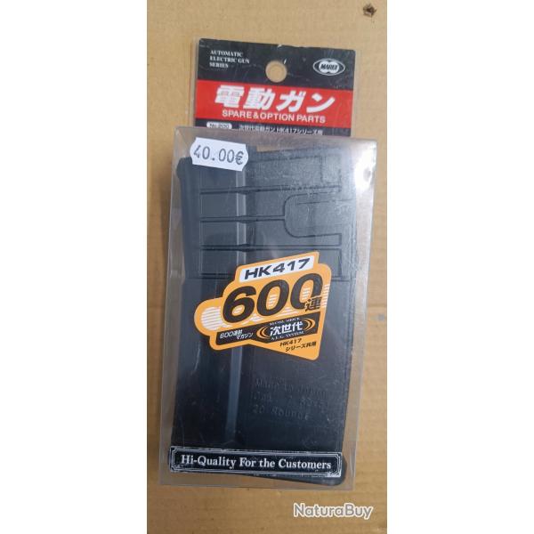 chargeur HK417 HK 417 600bb marui airsoft