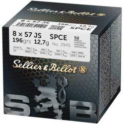 Pack 100 cartouches 8x57 IS SPCE Sellier & Bellot 12,7g/196grs. - Livraison gratuite
