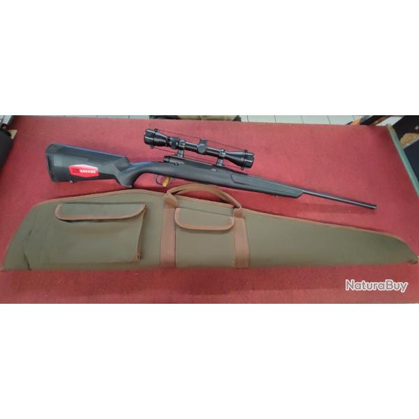 ENS CARABINE SAVAGE AXIS GAUCHER 308 + housse + 36 balles