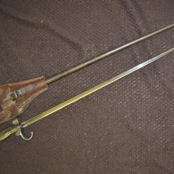 ba&iuml;onnette lebel 1886 premier type soie rivet&eacute;e guerre 14-18 poilu &eacute;tat superbe