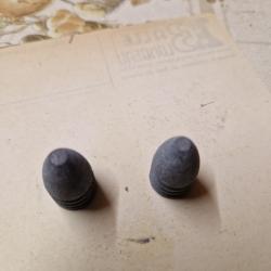 Deux ogives "Balle Mini&eacute;" d'&eacute;poque