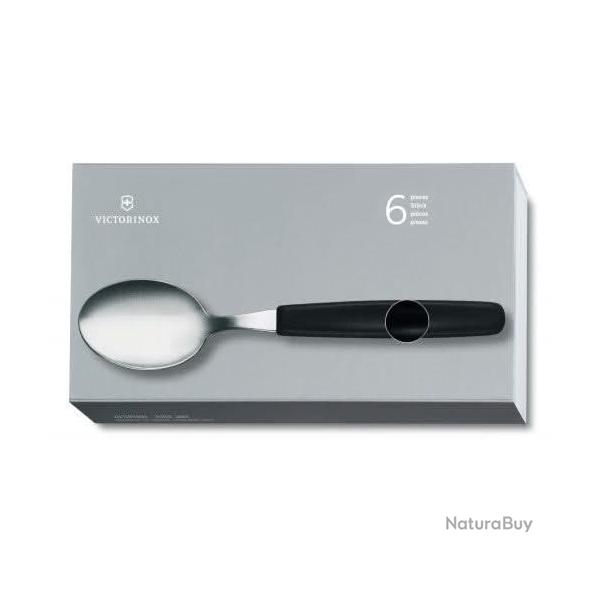 Victorinox 5.1553 - Cuill�res � soupe noires, pack de 6