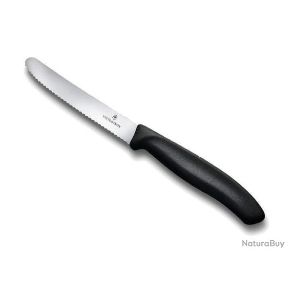 Victorinox Swiss Classic 6.7833 - Couteau � tomates 11 cm, noir