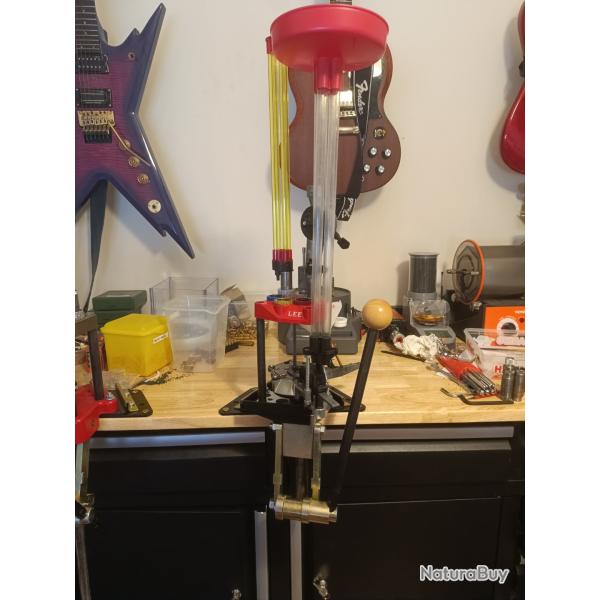 Presse Lee Pro 6000 + Inline Bullet Feed 35 et 22 + Case Feeder+ 2x AutoDrum + Sheel Plate 19s et 4s