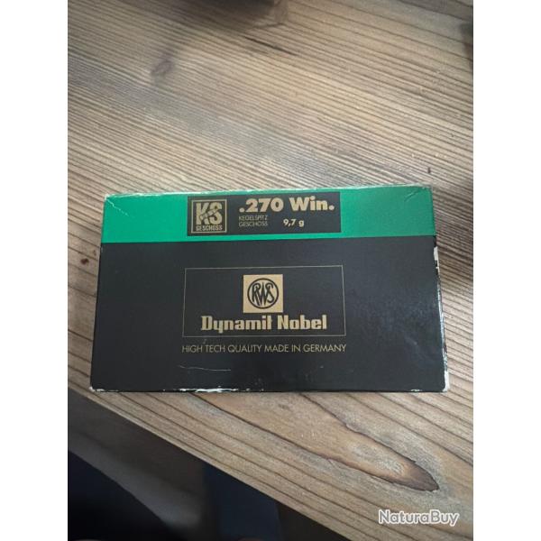 Balle RWS 270WIN. 9.5g