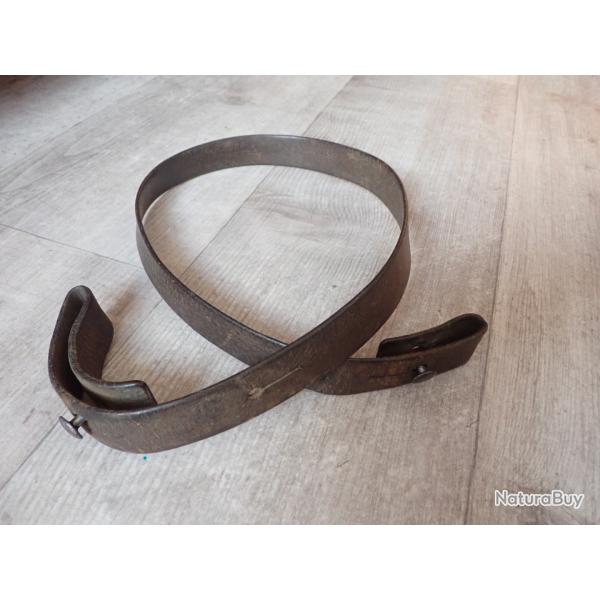 Sangle / bretelle en cuir pour fusil suisse Mdle 1889, G11 ou 96/11 ou G11 (2)