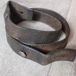 Sangle / bretelle en cuir pour fusil suisse Mdle 1889, G11 ou 96/11 ou G11 (3)