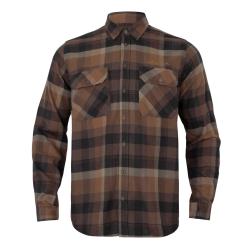 CHEMISE HARKILA ML ASMUND RUST BROWN TAILLE L NEUVE