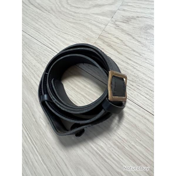 Bretelle en similicuir pour carabine de jardin ou de tir