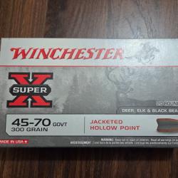 Winchester Super-X .45-70 Govt 300 gr JHP - 32 cartouches