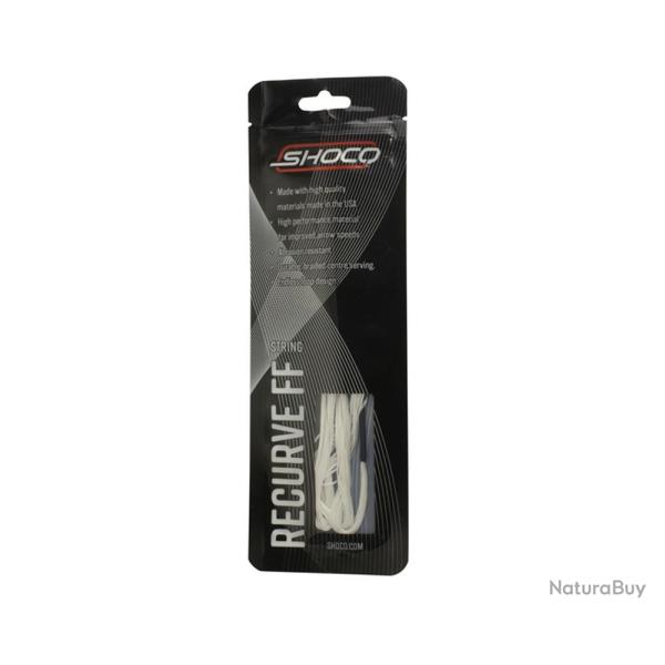 Corde Shocq Fast Flight blanche pour arc recurve 16 164 68"