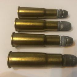 4 Rares cartouches 11 mm Remington Egyptien / 43 REM EGYPTIAN