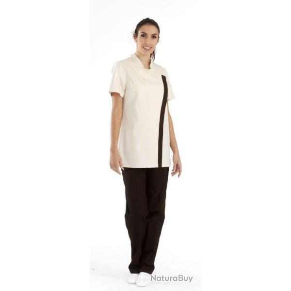Veste de cuisine pour femme JESS Noir/Fuchsia 6