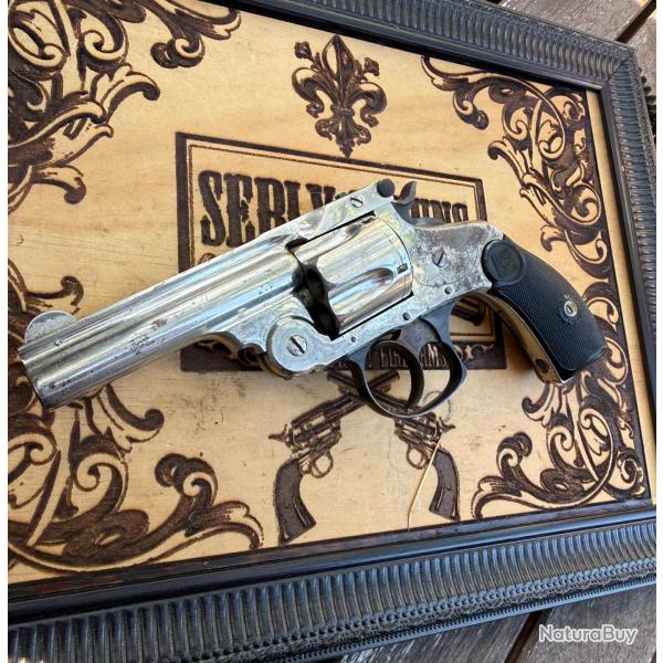 SMITH & WESSON .38 DOUBLE ACTION 4TH MODEL - CANON MIROIR - BO�TE ANCIENNE