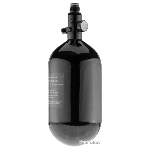 Bouteille BO Carbone vernis noir + r�gulateur 4500 PSI - 1.1 L et R�gulateur 4500Psi