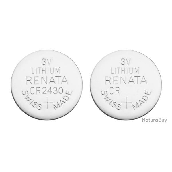 Lot 2 Piles Lithium CR2430 3 volts Renata