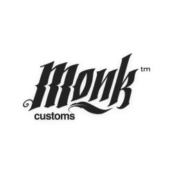 'MONK Customs' Decal - Bleu