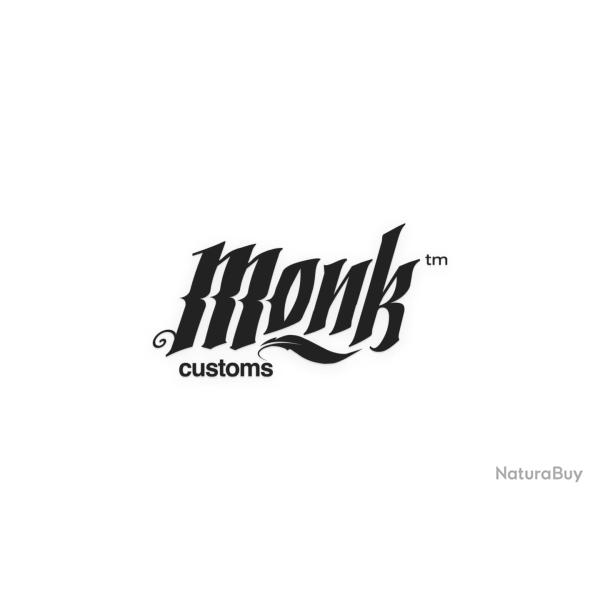 'MONK Customs' Decal - Blanc