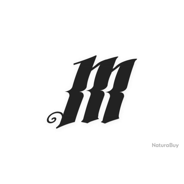 MONK Customs 'M' Decal - Blanc