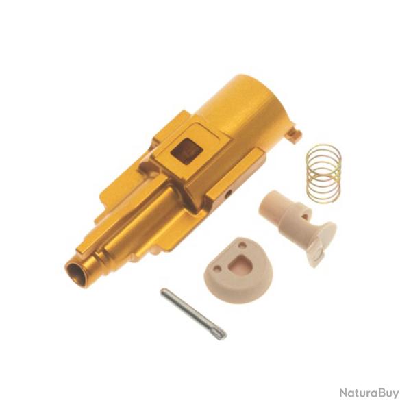 Pi�ces d�tach�es airsoft - Set complet Nozzle Aluminium CNC pour AAP01 GBB AAC COWCOW - Or