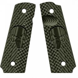 Plaquettes pour 1911 VZ GRIPS CK OPERATOR II - Edition THE PUNISHER - DIRTY OLIVE