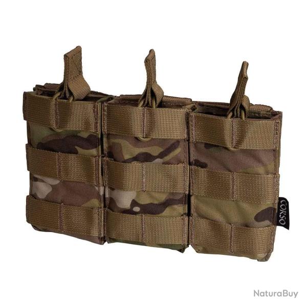 Poche porte-chargeurs triple M4 Dagger MOLLE - Corso Tactical - Multicam