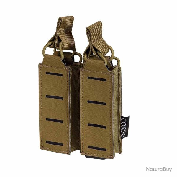 Poche porte-chargeurs double pour pistolet Dagger MK1 Laser - Corso Tactical - Coyote